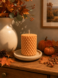 Pumpkin spice bubble candle
