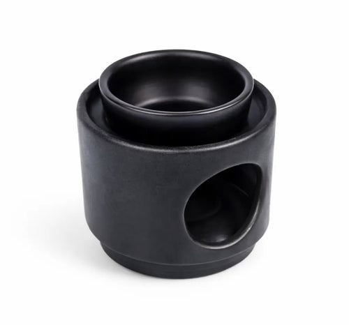 Black two part ceramic burner