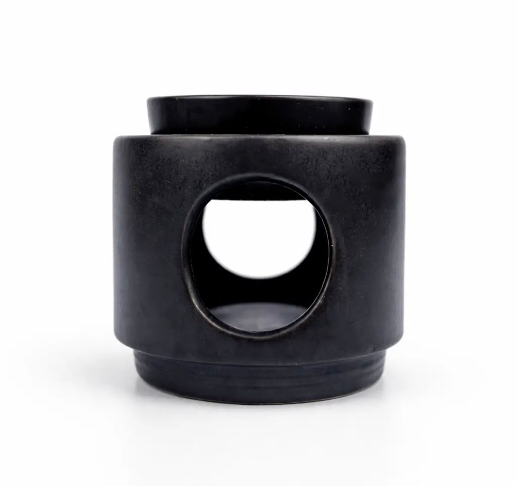 Black two part ceramic burner