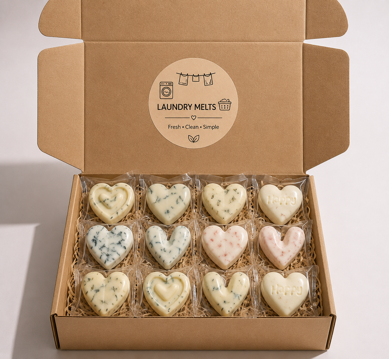 Laundry wax melt box