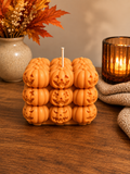 Pumpkin bubble candle